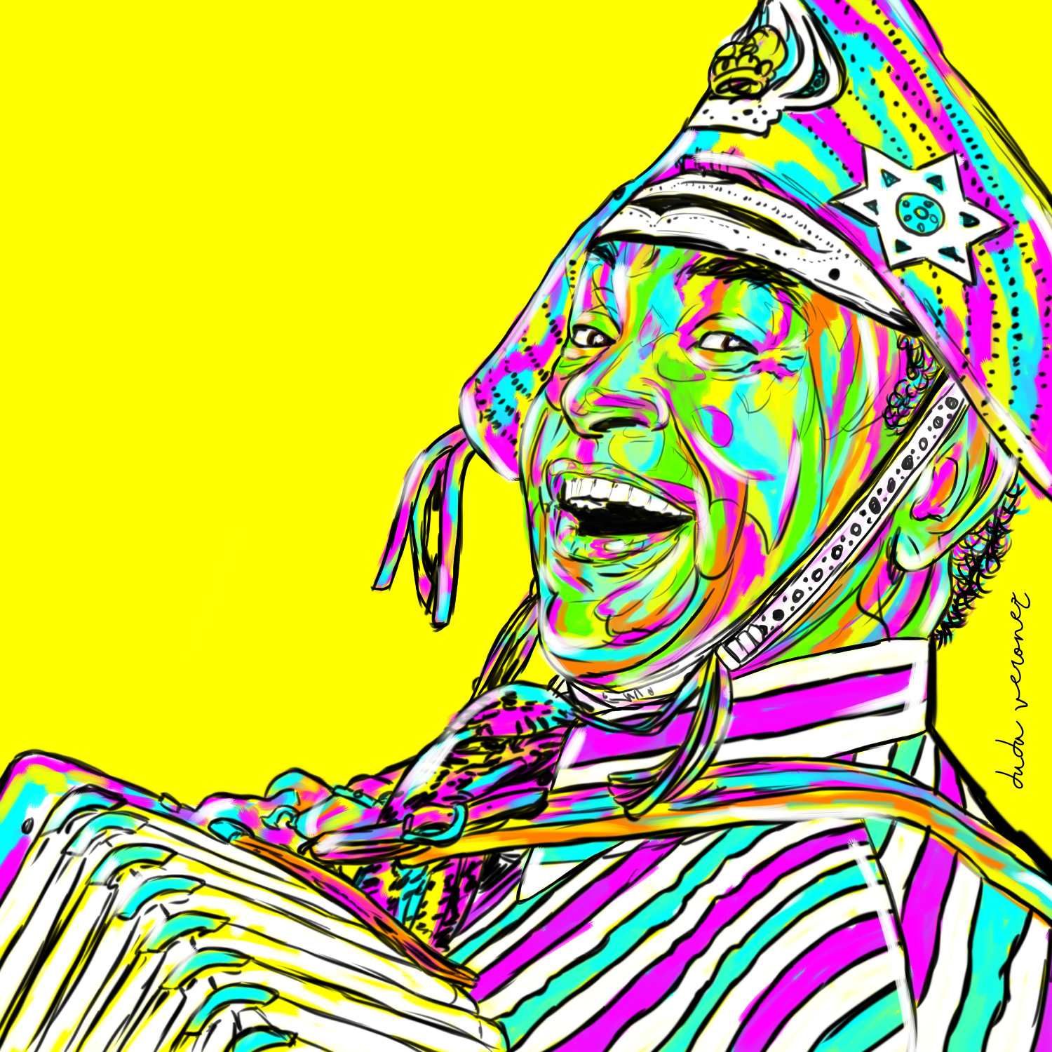 Duda Veronez,  o artista por trás dos famosos painéis coloridos